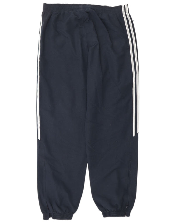 ADIDAS Mens Tracksuit Trousers Joggers Medium  Navy Blue Polyester
