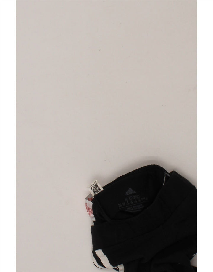 ADIDAS Girls Leggings 4-5 Years  Black Cotton Vintage Adidas and Second-Hand Adidas from Messina Hembry 