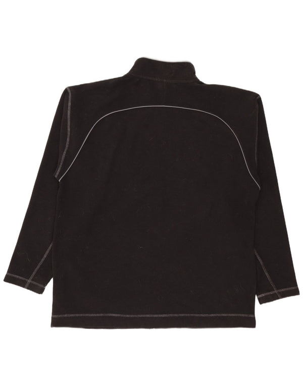 Weird Fish Mens Fleece Jacket UK 40 Large Black Polyester