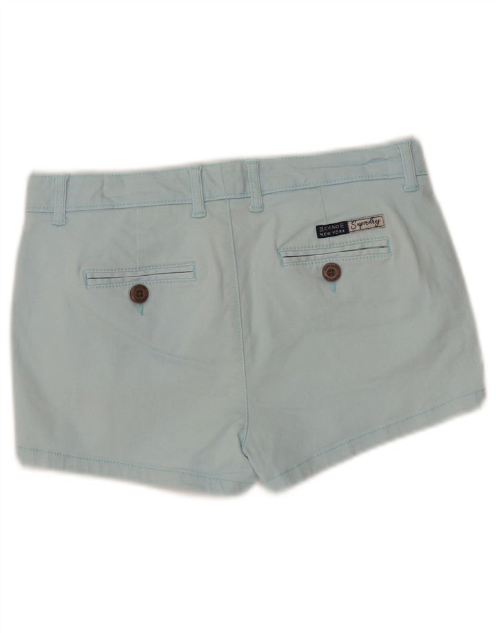 SUPERDRY Womens Chino Shorts UK 6 XS W25  Blue