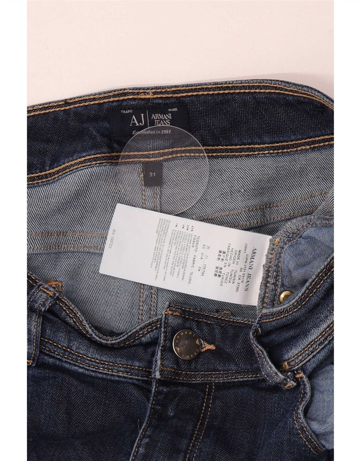 Armani Womens Skinny Jeans W31 L31 Blue Cotton
