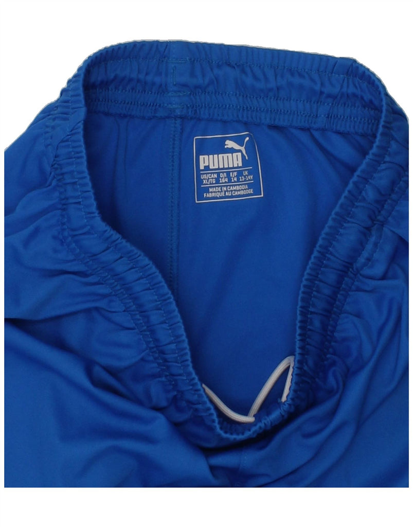 PUMA Boys Sport Shorts 13-14 Years Blue | Vintage Puma | Thrift | Second-Hand Puma | Used Clothing | Messina Hembry 