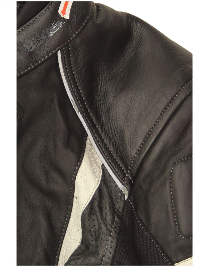 Probiker Womens Crop Racer Jacket EU 38 Medium Black Colourblock