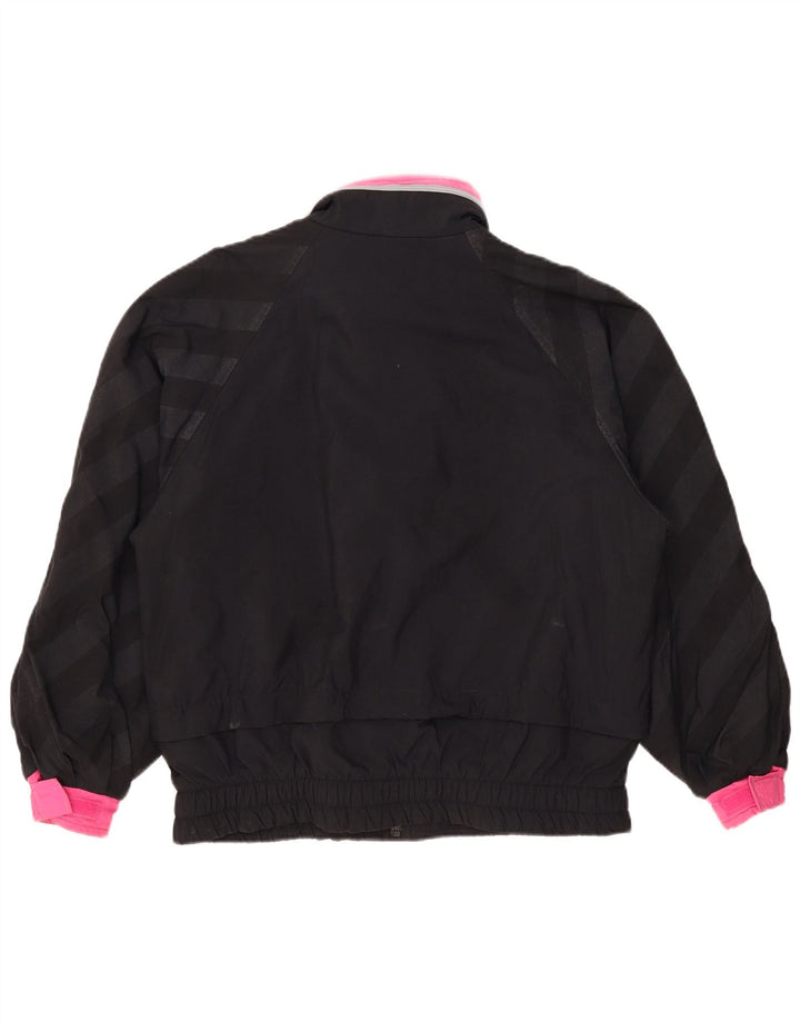 Skila Womens Oversized Windbreaker Jacket EU 36 Small Black Colourblock