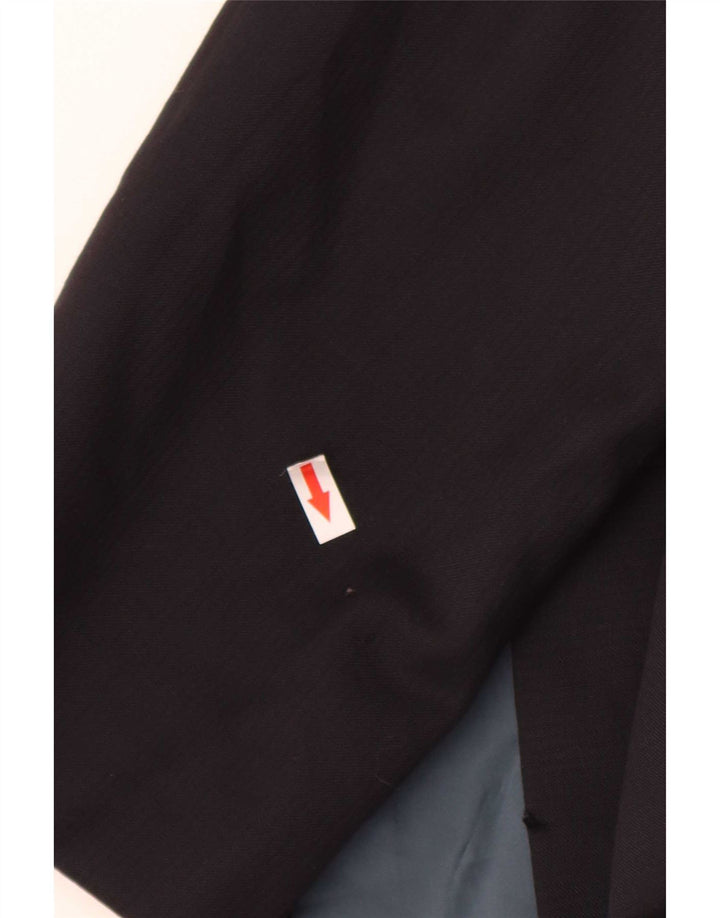 Hugo Boss Mens 2 Button Blazer Jacket UK 42 XL Navy Blue Pinstripe Wool
