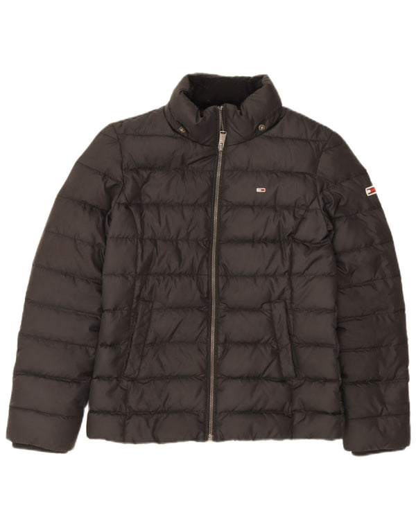 Tommy Hilfiger Mens Padded Jacket UK 36 Small Black Polyester