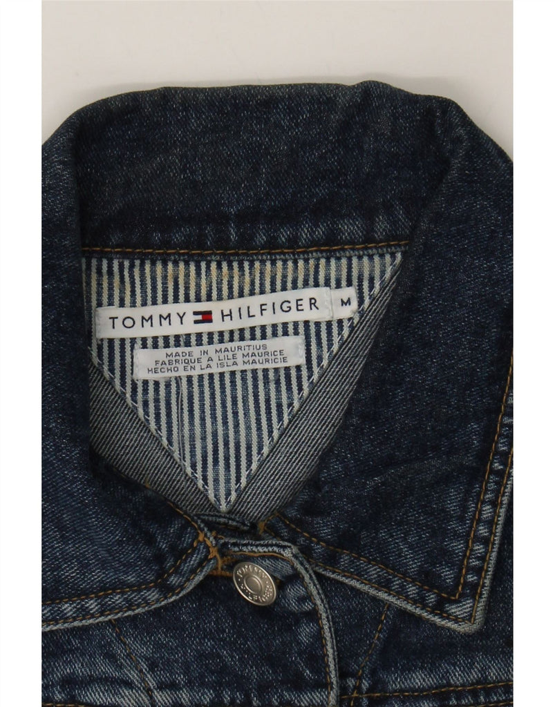 TOMMY HILFIGER Womens Crop Denim Gilet UK 12 Medium Blue Cotton Vintage Tommy Hilfiger and Second-Hand Tommy Hilfiger from Messina Hembry 