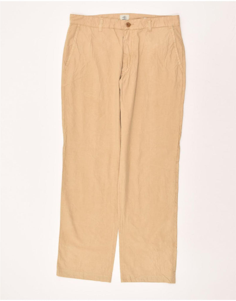 CERRUTI Mens Straight Chino Trousers IT 52 XL W36 L31  Beige Cotton | Vintage Cerruti | Thrift | Second-Hand Cerruti | Used Clothing | Messina Hembry 