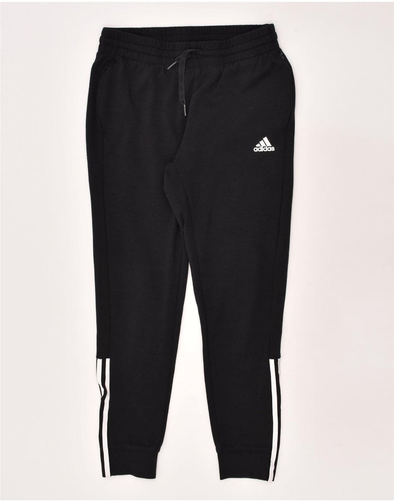 ADIDAS Womens Tracksuit Trousers Joggers UK 8-10 Small Black Cotton | Vintage Adidas | Thrift | Second-Hand Adidas | Used Clothing | Messina Hembry 