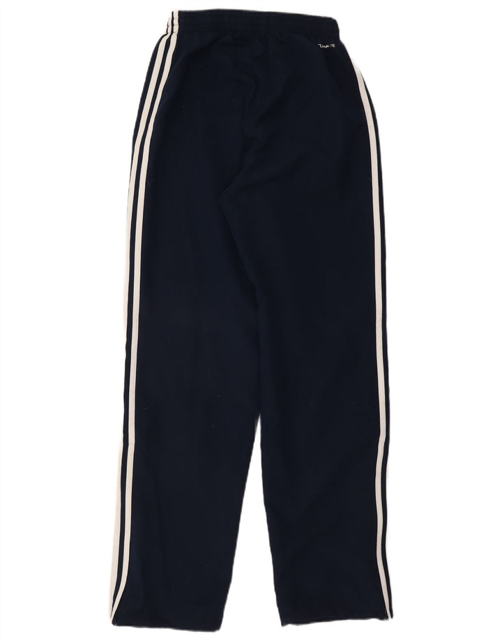 Adidas Mens Tracksuit Trousers Small Navy Blue Polyester