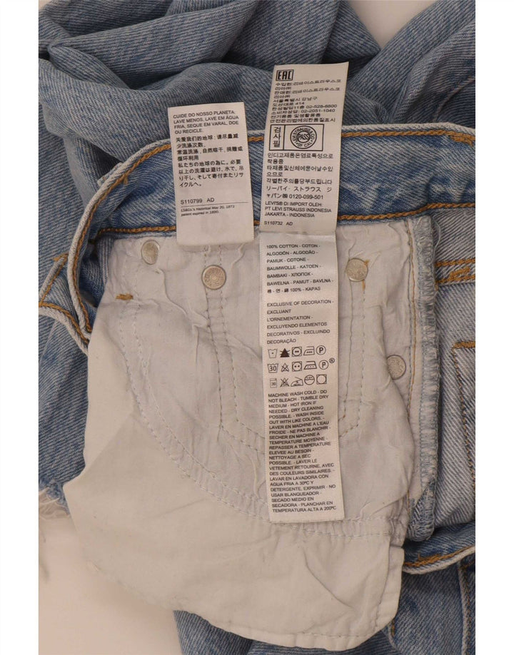 Levi's Womens Wedge Straight Jeans W24 L28 Blue Cotton