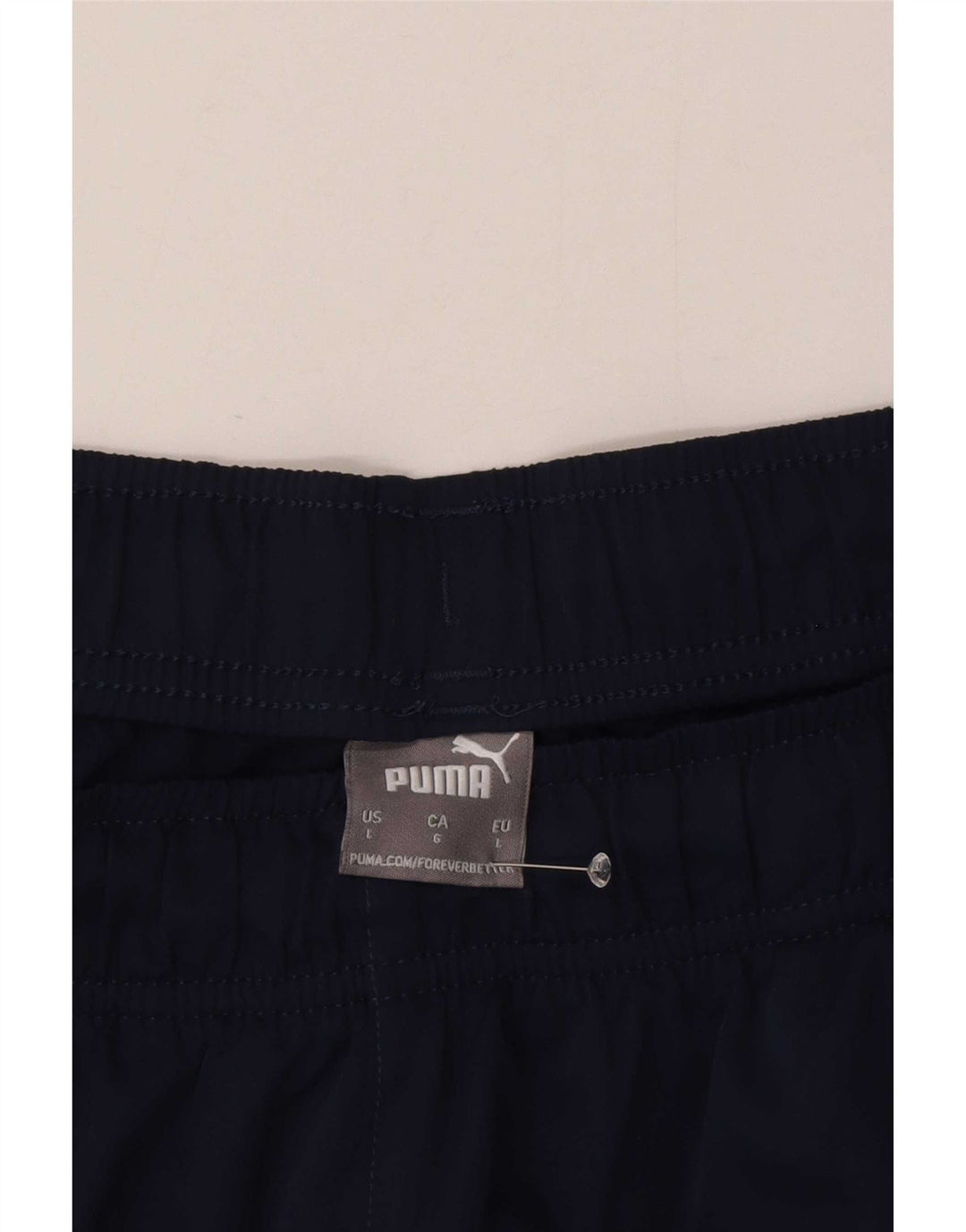 Puma Mens Sport Shorts Large Navy Blue Polyester