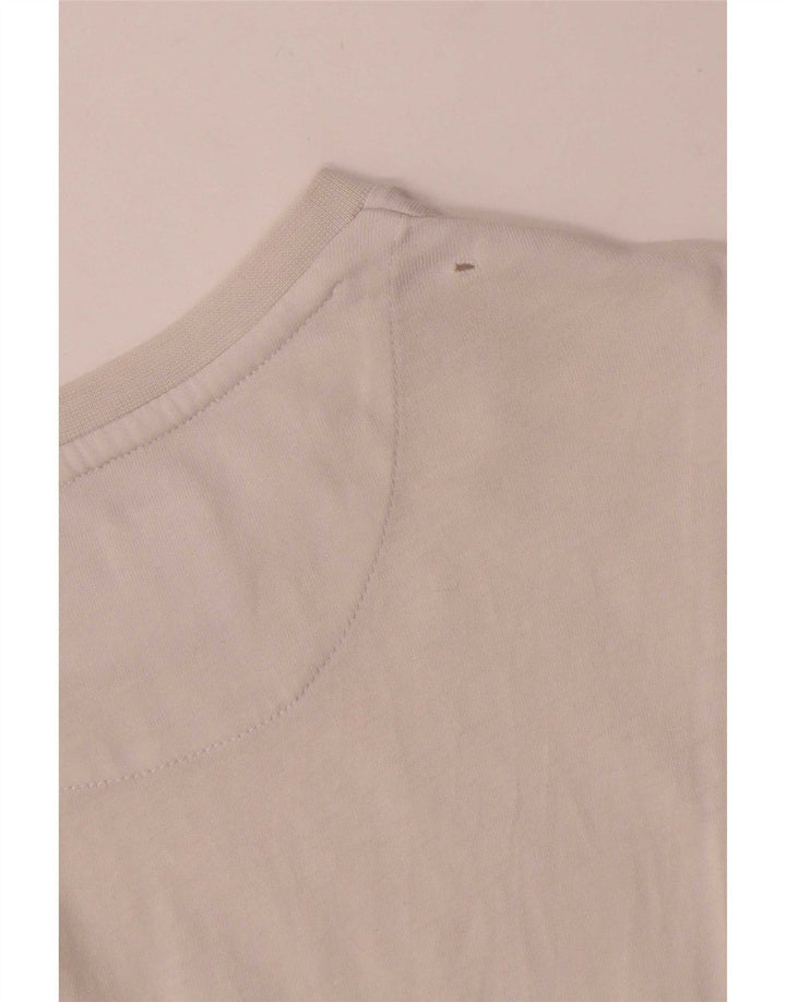 Lyle & Scott Mens T-Shirt Top Small White Cotton