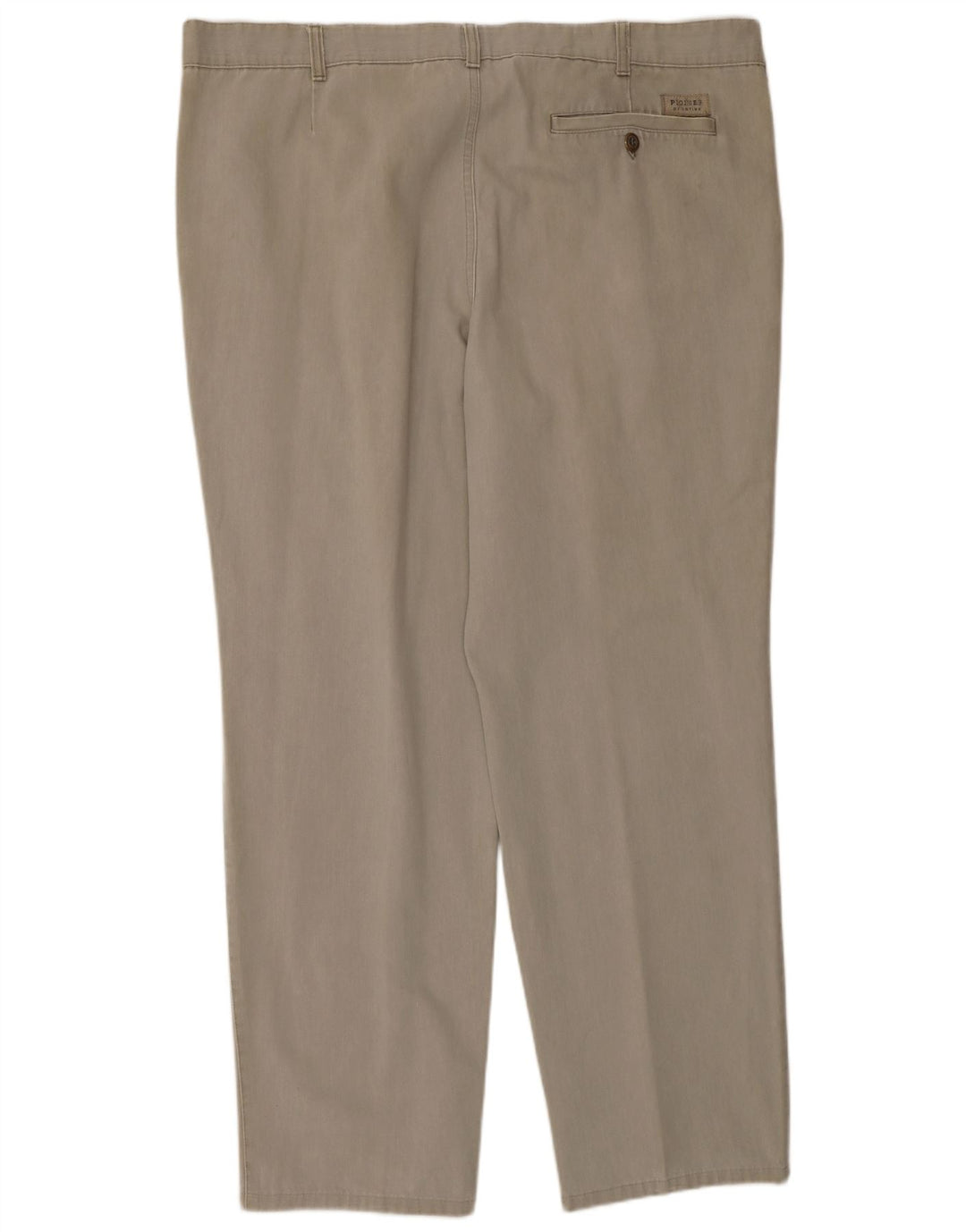 Pionier Mens Pegged Chino Trousers W42 L32 Beige