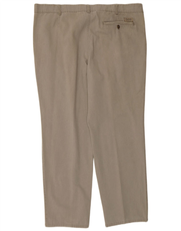Pionier Mens Pegged Chino Trousers W42 L32 Beige