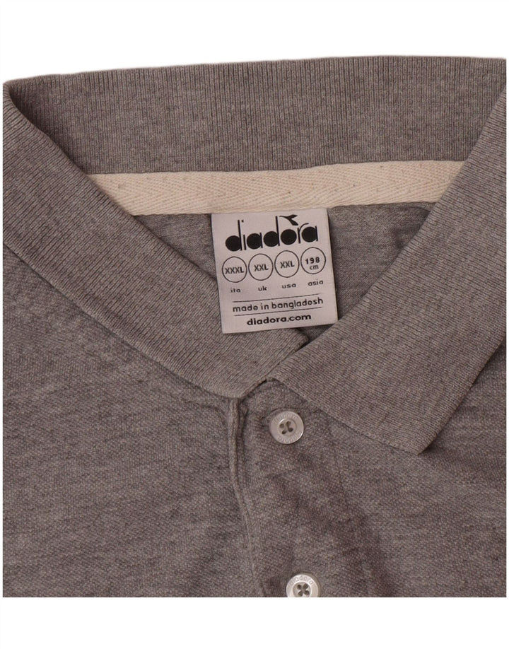 Diadora Mens Polo Shirt 2XL Grey