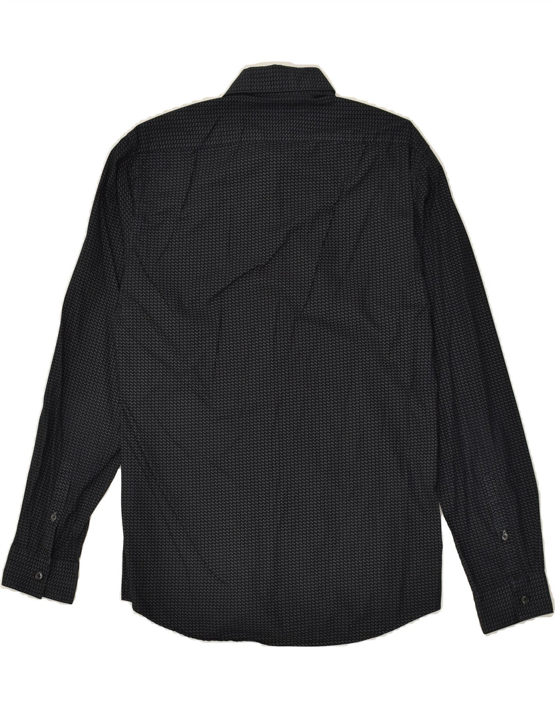 JULES Mens Fitted Abstract Pattern Shirt Medium Black Geometric Cotton | Vintage Jules | Thrift | Second-Hand Jules | Used Clothing | Messina Hembry 