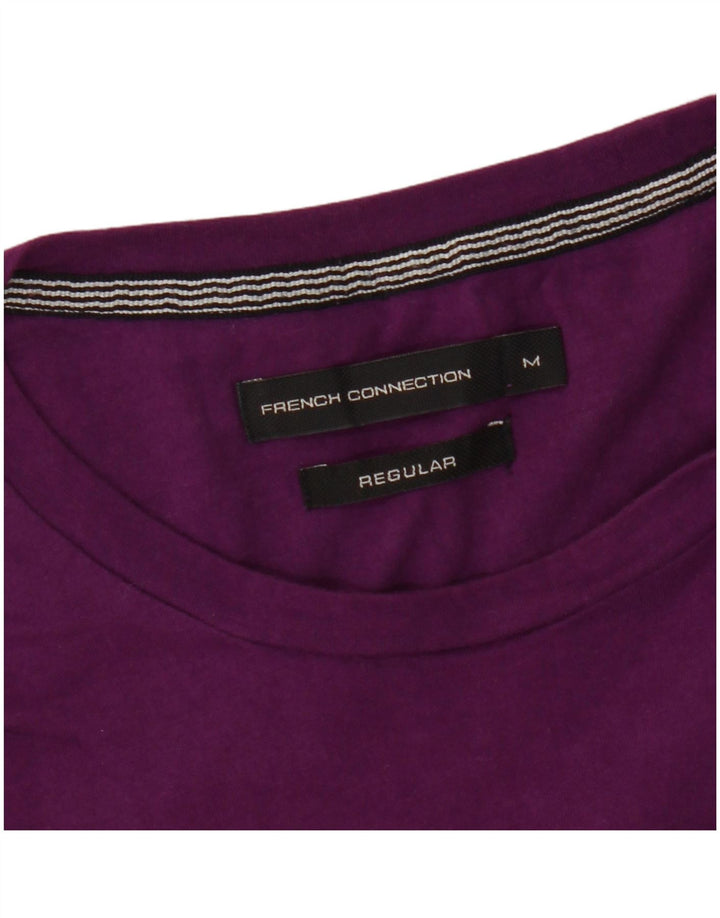 French Connection Mens Regular T-Shirt Top Medium Purple