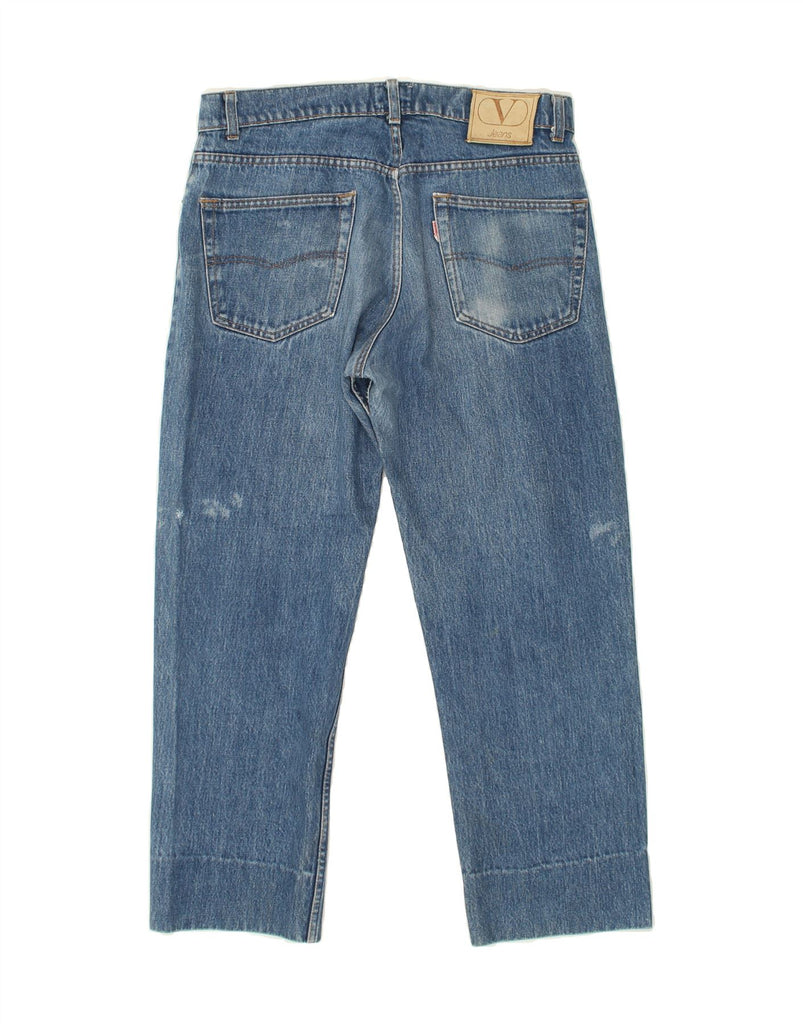 VALENTINO Mens Straight Jeans W34 L27 Blue Cotton | Vintage Valentino | Thrift | Second-Hand Valentino | Used Clothing | Messina Hembry 