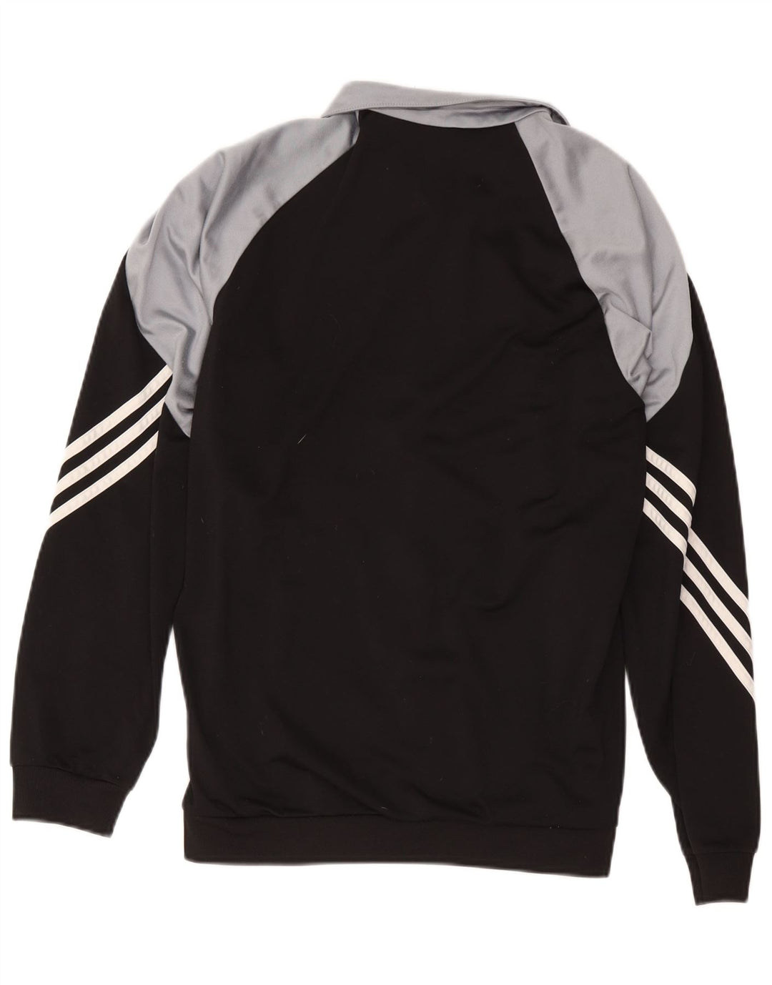 Adidas Mens Tracksuit Top Jacket Medium Black Colourblock Polyester