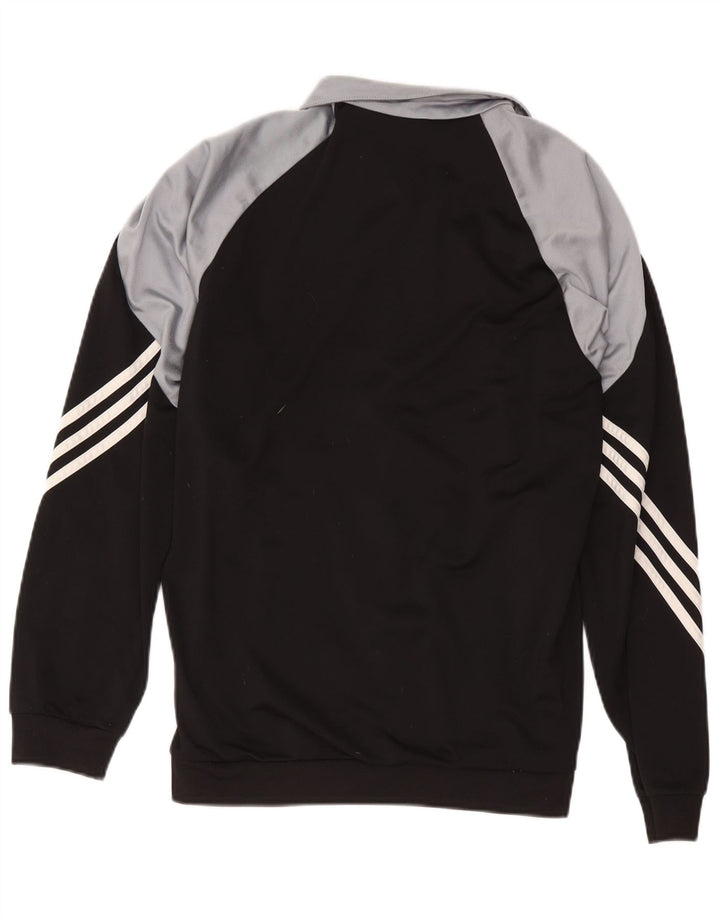 Adidas Mens Tracksuit Top Jacket Medium Black Colourblock Polyester
