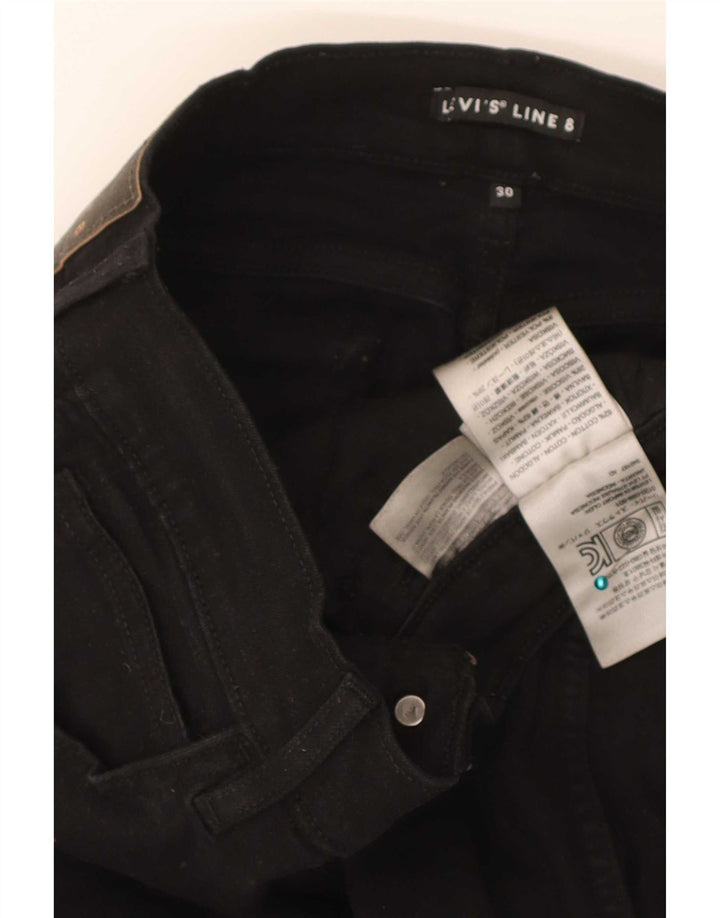 Levi's Womens Skinny Jeans W30 L30 Black Cotton
