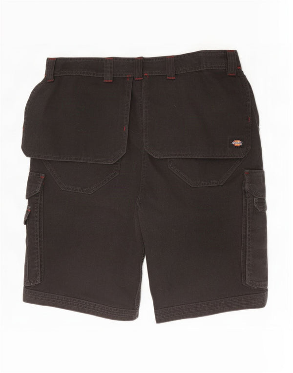 Dickies Mens Cargo Shorts W34 Large Black Polyester