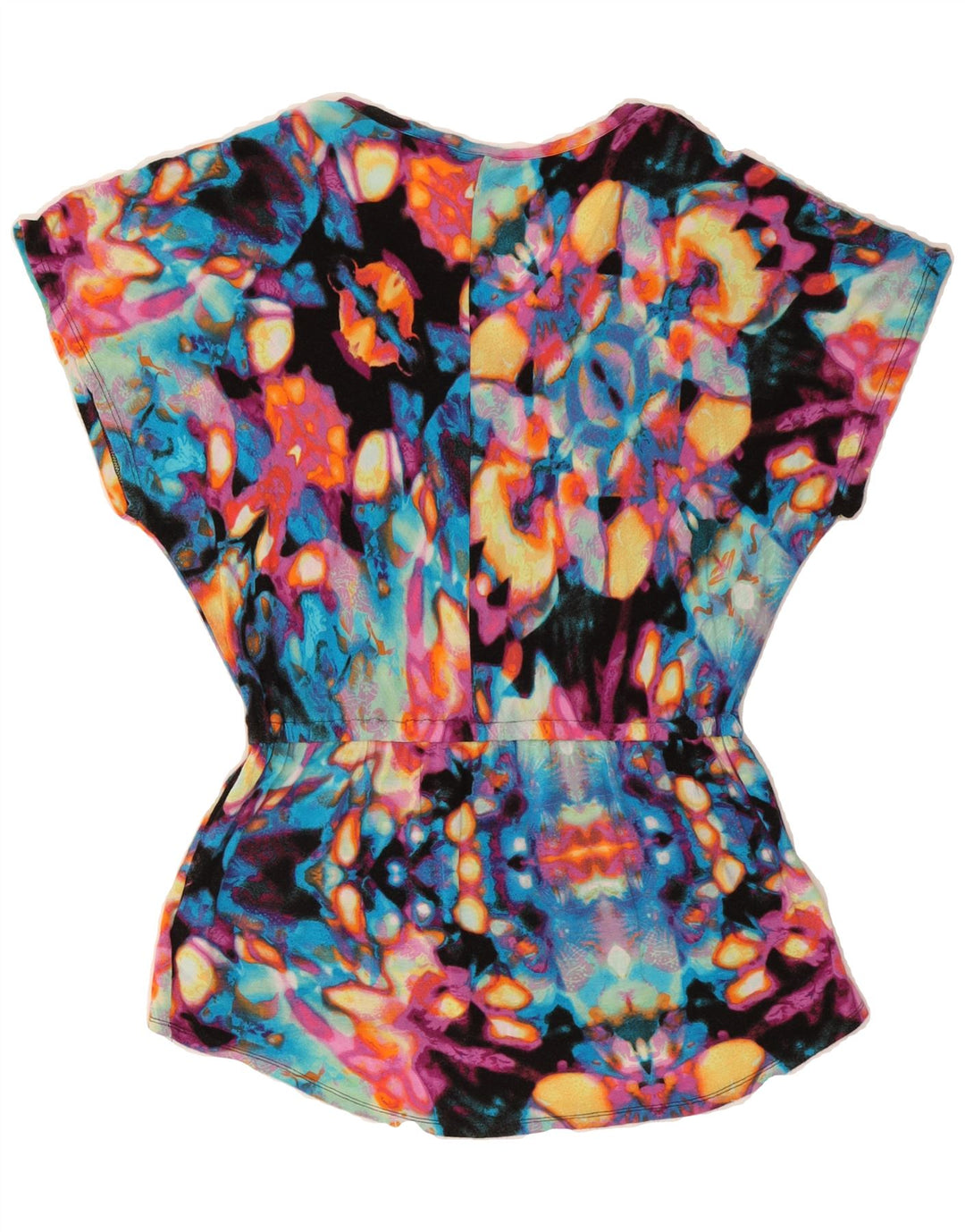 MOSSIMO Womens Blouse Top UK 16 Large Multicoloured Tie Dye Rayon Vintage Mossimo and Second-Hand Mossimo from Messina Hembry 