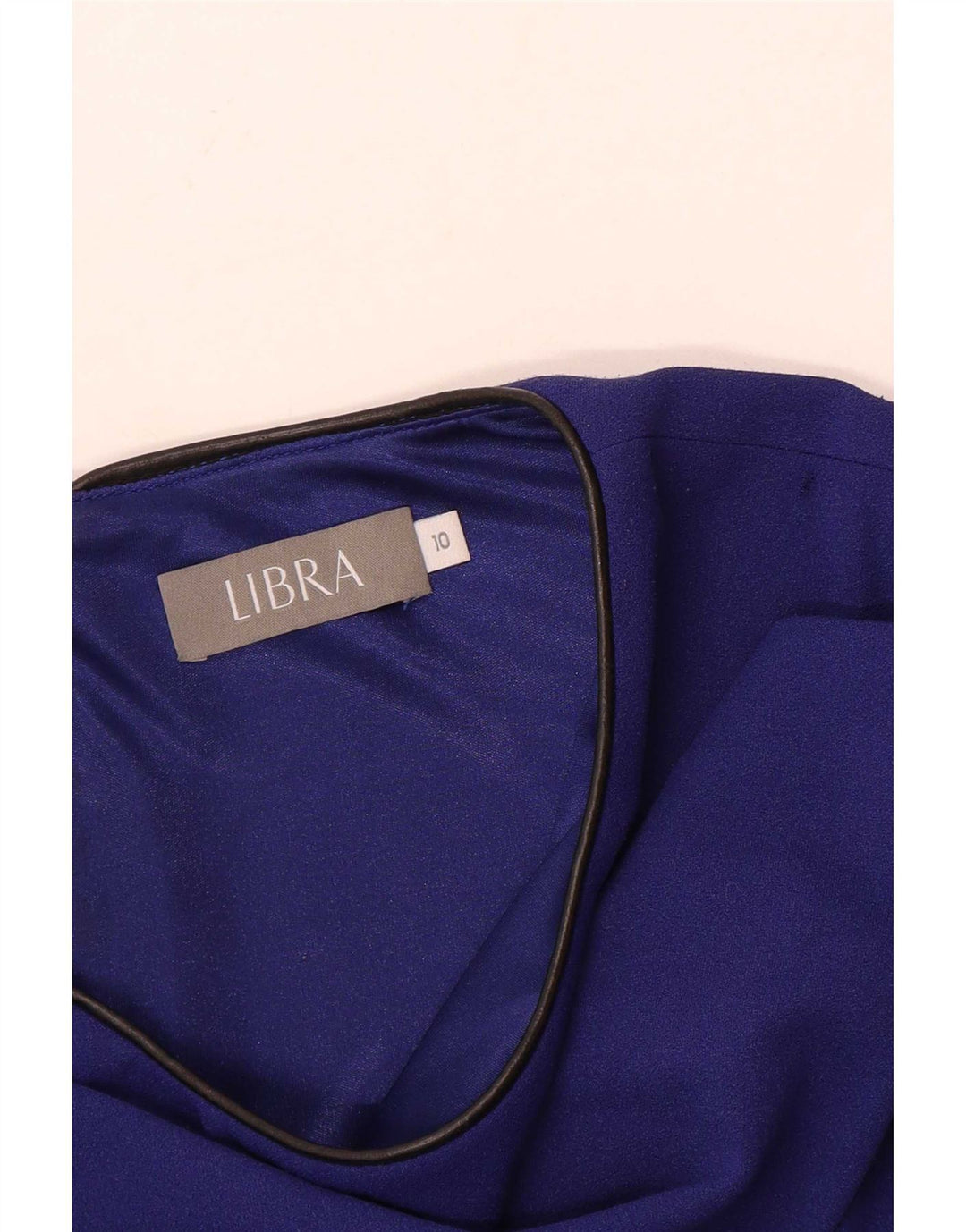 Libra Womens 3/4 Sleeve Shift Dress UK 10 Small Navy Blue