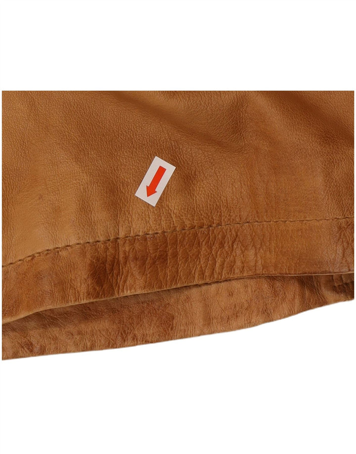 A.W.DUNMORE Mens Leather Jacket IT 58 4XL Brown Leather