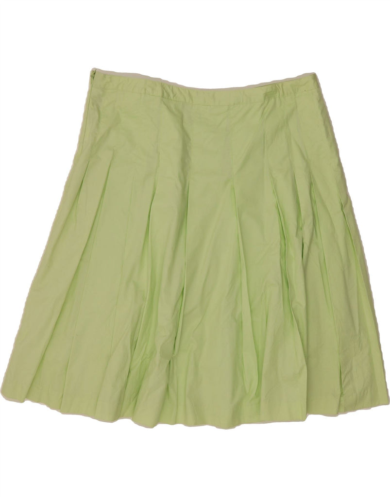 MOSSIMO Womens A-Line Skirt US 12 Large W34 Green Cotton Vintage Mossimo and Second-Hand Mossimo from Messina Hembry 