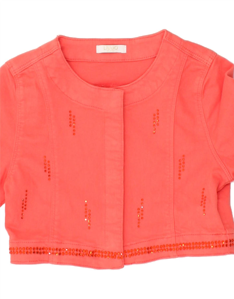 LIU JO Girls Bolero Jacket 6-7 Years Pink | Vintage Liu Jo | Thrift | Second-Hand Liu Jo | Used Clothing | Messina Hembry 