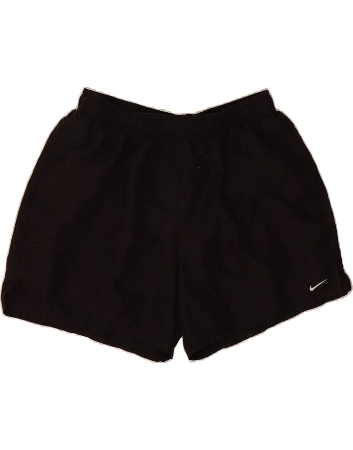 NIKE Womens Sport Shorts UK 14 Large  Black Polyester Vintage Nike and Second-Hand Nike from Messina Hembry 