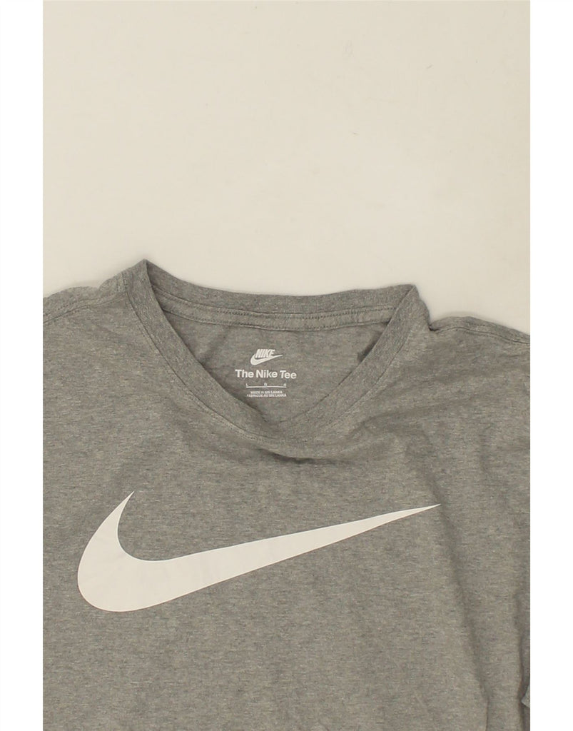 NIKE Mens Graphic T-Shirt Top Large Grey Cotton | Vintage Nike | Thrift | Second-Hand Nike | Used Clothing | Messina Hembry 