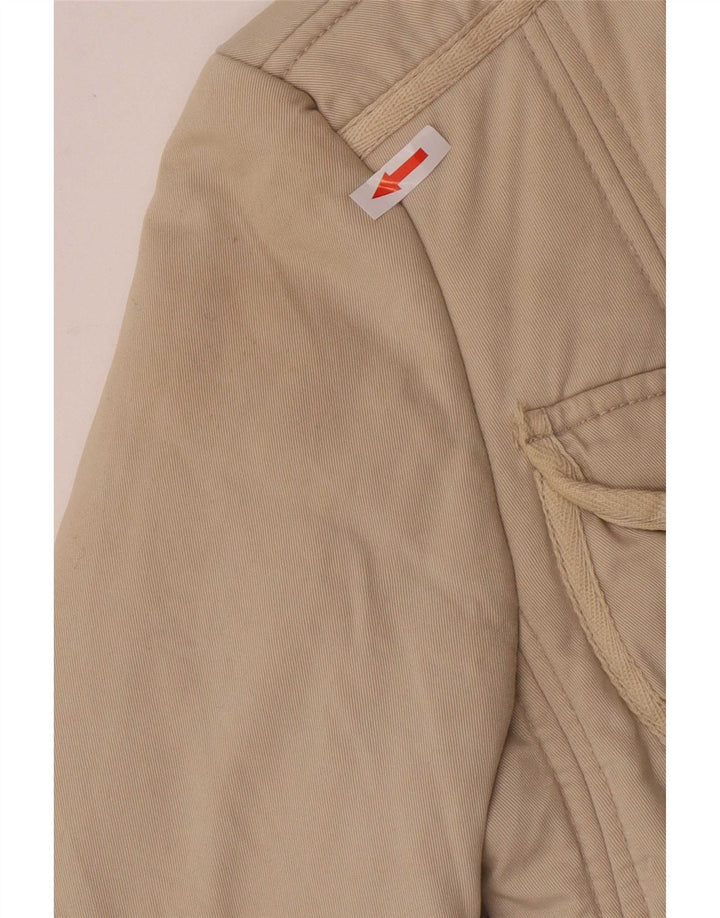 Zara Womens Padded Jacket UK 12 Medium Beige Cotton Classic