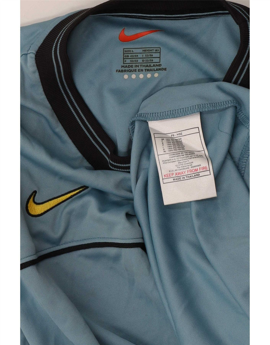 Nike Mens Inter Milan T-Shirt Top UK 42/44 Large Blue Polyester