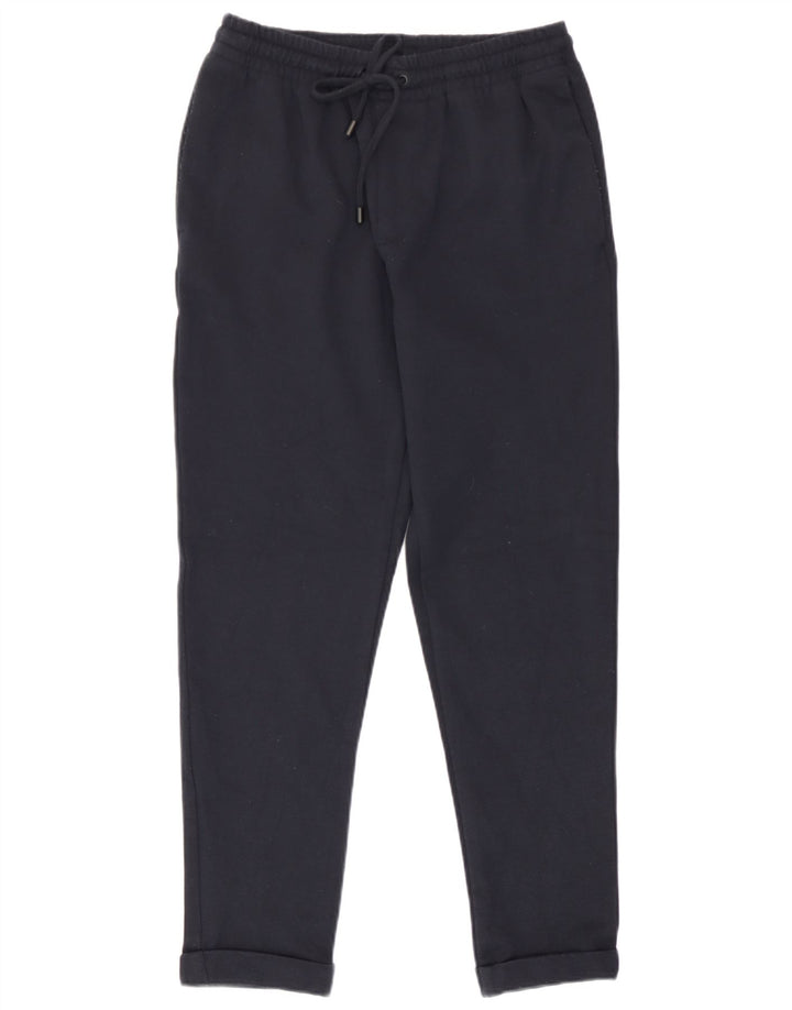 Zara Mens Slim Chino Trousers Small W30 L26 Navy Blue