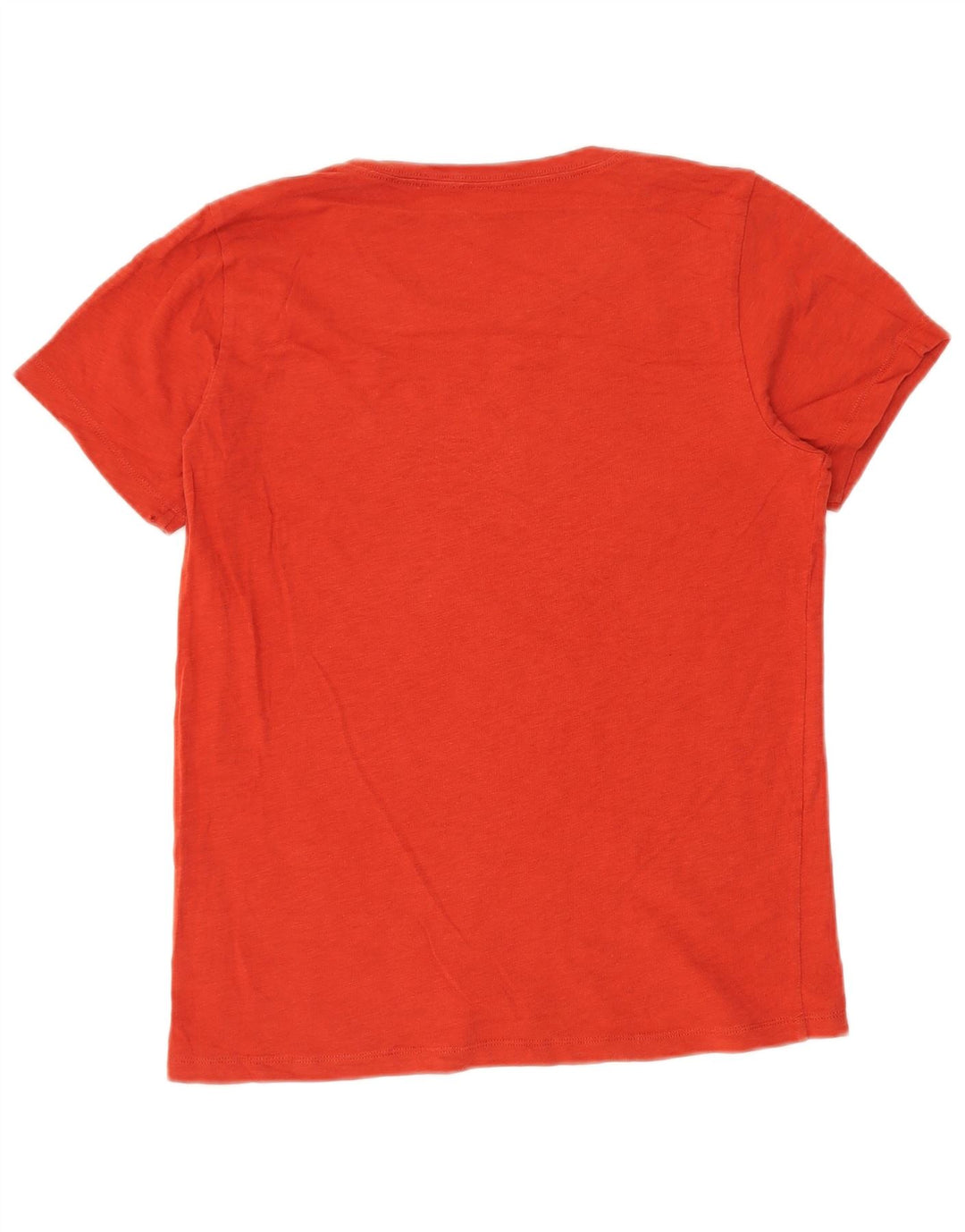 J. CREW Womens Graphic T-Shirt Top UK 14 Medium Red Cotton