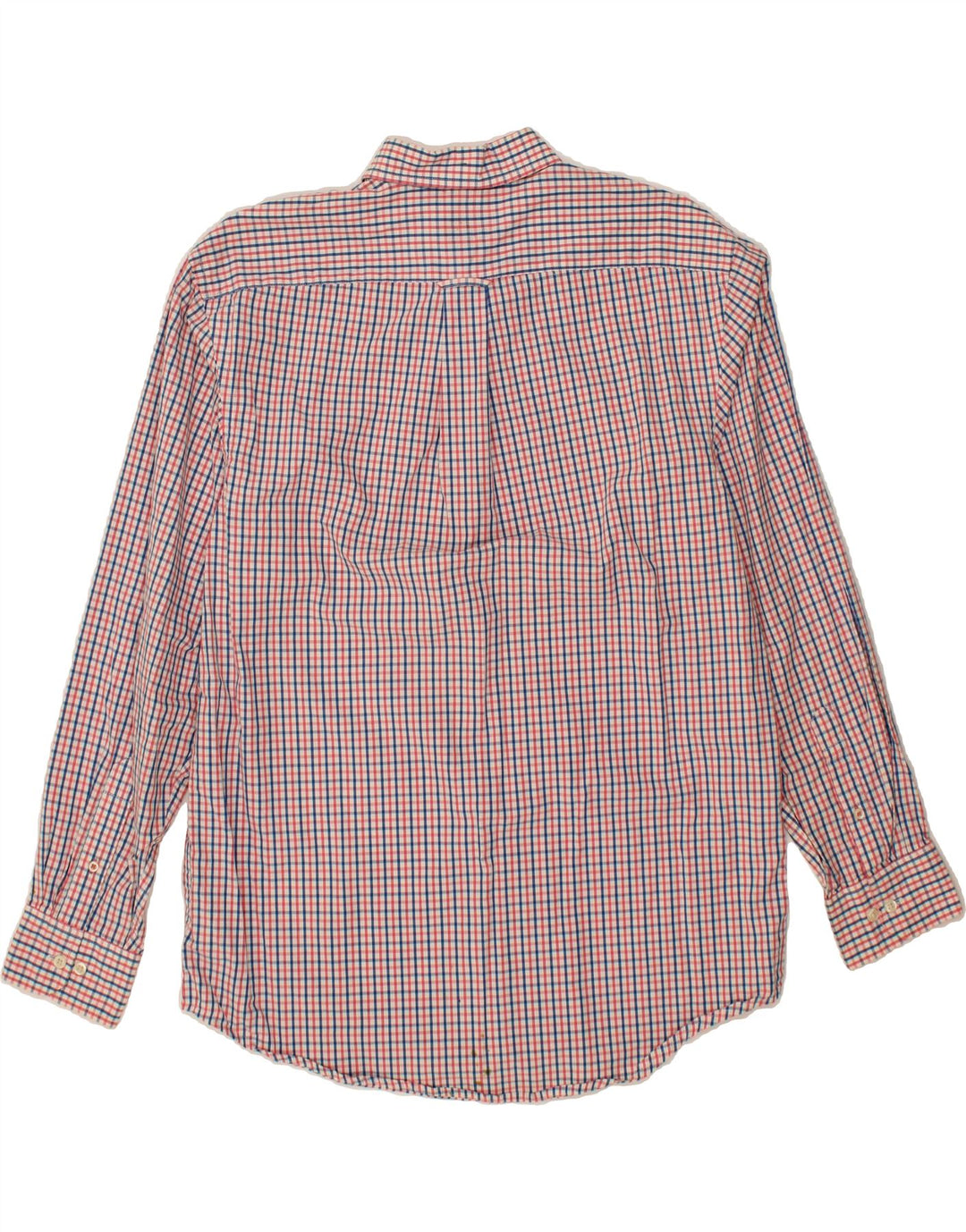 IZOD Mens Shirt Medium Red Check Cotton Vintage Izod and Second-Hand Izod from Messina Hembry 