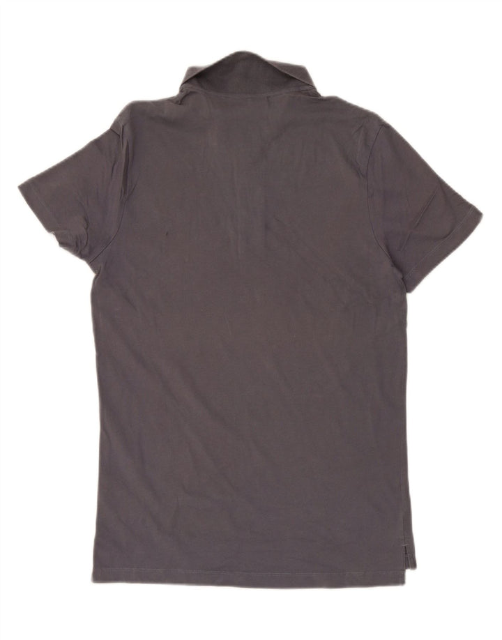 CALVIN KLEIN JEANS Mens Slim Fit Polo Shirt Medium Grey Cotton