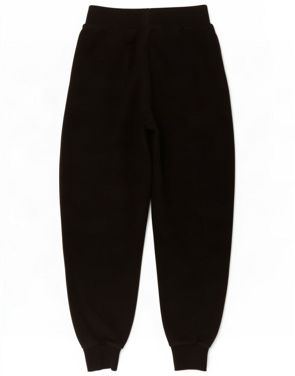 Zara Womens Tracksuit Trousers Joggers UK 12 Medium Black Cotton