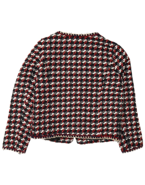 Zara Womens Regular Fit Blazer Jacket UK 10 Small Multicoloured Check
