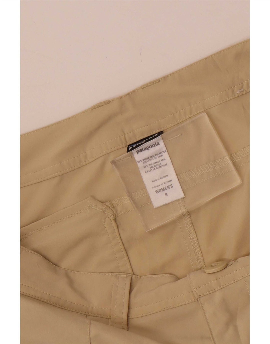 Patagonia Womens Chino Shorts US 8 Medium W32 Beige Nylon