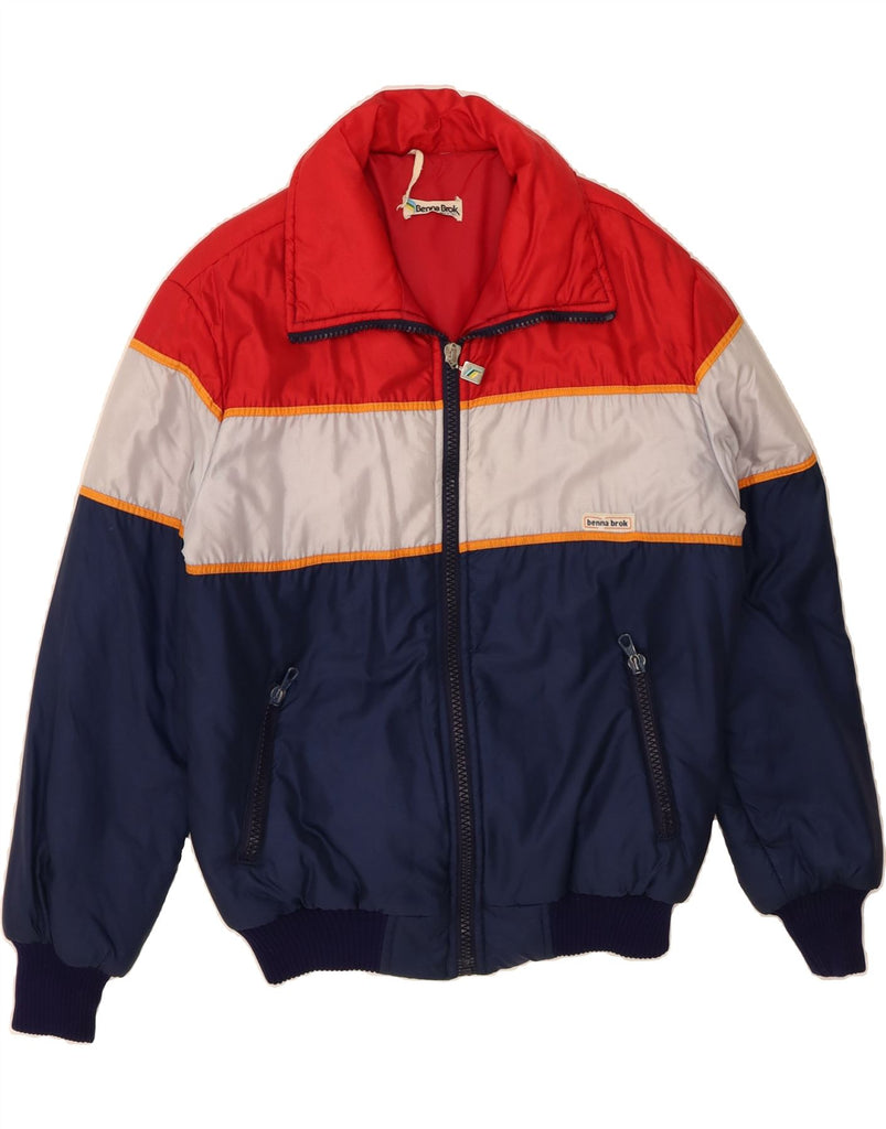 VINTAGE Mens Padded Jacket UK 40 Large Multicoloured Colourblock Polyamide Vintage Vintage and Second-Hand Vintage from Messina Hembry 