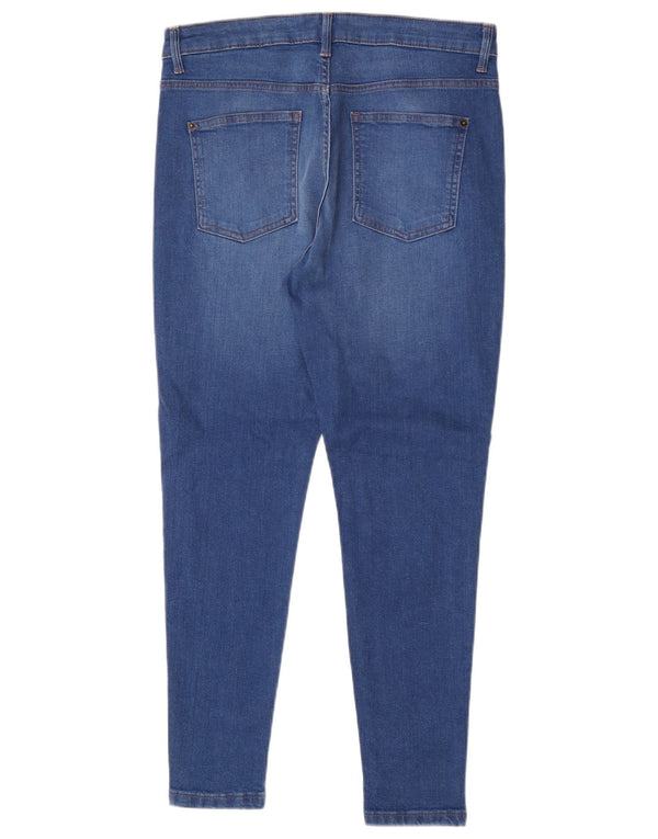 Marks & Spencer Womens Super Skinny Jeans UK 14 Large W32 L27 Blue Cotton