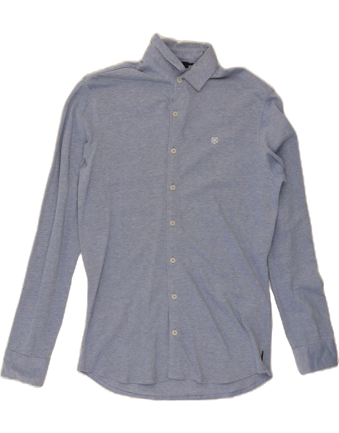 JACK & JONES Mens Shirt Small Blue Cotton Vintage Jack & Jones and Second-Hand Jack & Jones from Messina Hembry 
