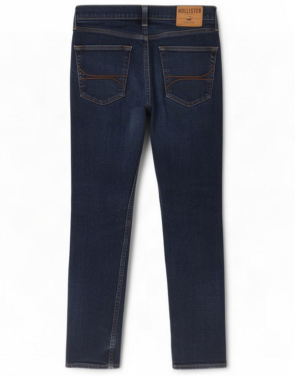Hollister Mens Slim Jeans W31 L30 Navy Blue Cotton