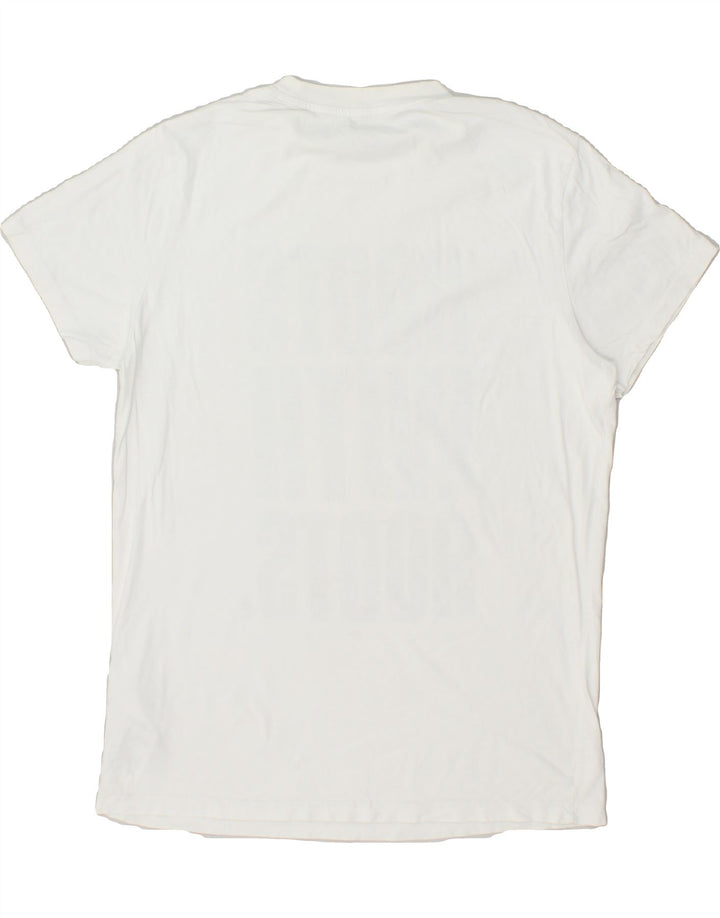 TIMBERLAND Mens Graphic T-Shirt Top Medium White Cotton | Vintage Timberland | Thrift | Second-Hand Timberland | Used Clothing | Messina Hembry 