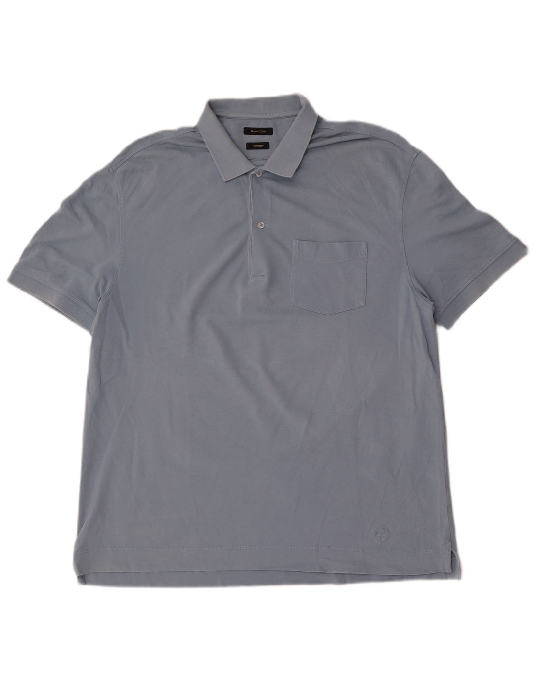 Massimo Dutti Mens Polo Shirt Large Blue