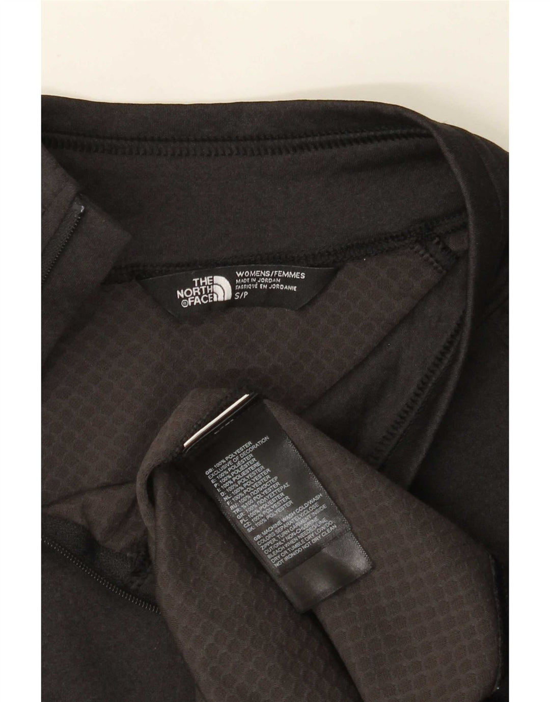 The North Face Womens Zip Neck Pullover Tracksuit Top UK 10 Small Black